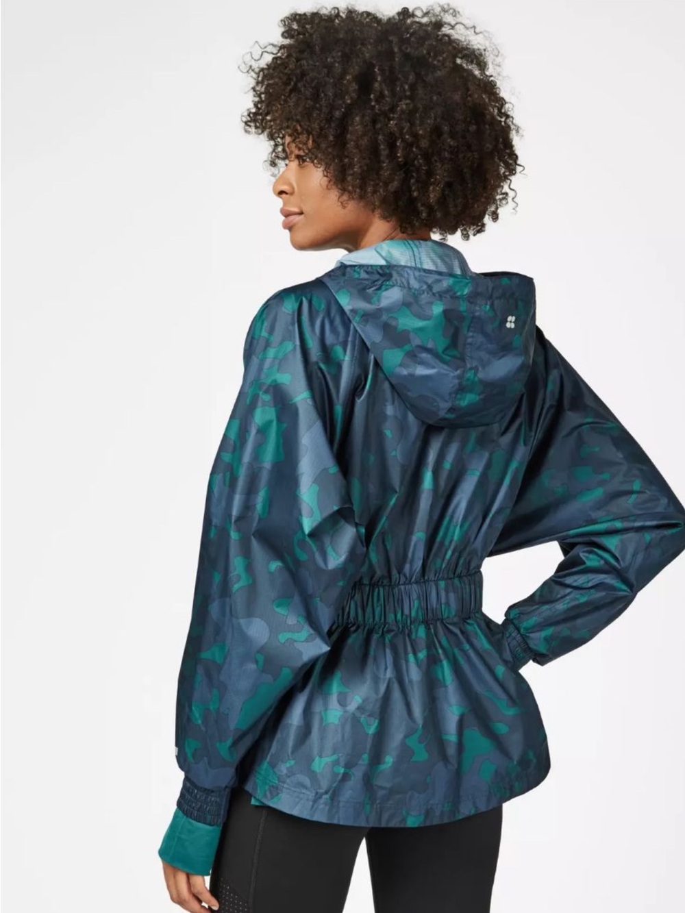 SWEATY BETTY Camo Storm Seeker Jacket
